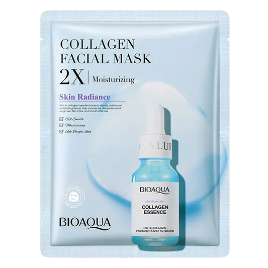 Bioaqua Collagen Moisturize Nourishing And Whitening Antioxidant Hydrating Mask 25g,5PCS