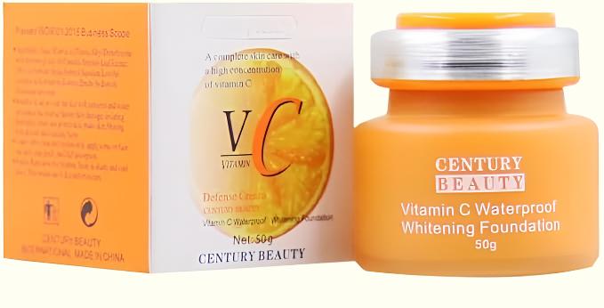 VC CREAM Century Beauty Vitamin C Waterproof Whitening Foundation, 50g